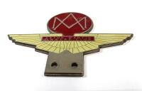ASTON MARTIN OWNERS CLUB BADGE: Rare older paint scheme design with dark cream wings - 2