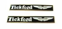 TICKFORD ASTON MARTIN: Two Tickford Aston Martin Stick-on badges