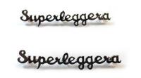 DB4/5/6 TWO NOS SUPERLEGGERA BADGES: Two NOS Superleggera badges