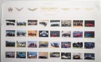 ASTON MARTIN: A Limited Edition 1994 PALAWAN PRESS poster featuring a selection of cars from the book 'ASTON MARTIN THE COMPLEAT CAR', numbered '0168' - 6