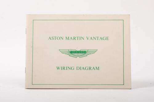 Vantage: An Original 'Aston Martin Vantage - Wiring Diagram' (Tp5071-I-0786-500) Booklet