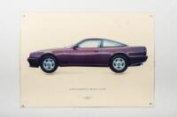 VIRAGE: An ASTON MARTIN VIRAGE COUPE laminated poster