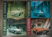 ASTON MARTIN: Four laminated 1980 Aston Martin Lagonda Limited posters. LAGONDA, V8 SALOON, VANTAGE, VOLANTE posters