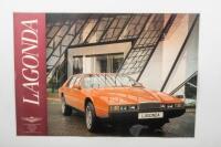 ASTON MARTIN: Four laminated 1980 Aston Martin Lagonda Limited posters. LAGONDA, V8 SALOON, VANTAGE, VOLANTE posters - 3