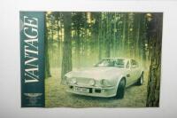 ASTON MARTIN: Four laminated 1980 Aston Martin Lagonda Limited posters. LAGONDA, V8 SALOON, VANTAGE, VOLANTE posters - 6