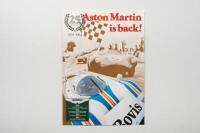 ASTON MARTIN RACING: Two Aston Martin laminated racing posters. '25 YEARS ON - Aston Martin is back! 1959-1984' & 1989 ASTON MARTIN racing poster by John Evans - 5