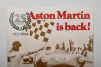 ASTON MARTIN RACING: Two Aston Martin laminated racing posters. '25 YEARS ON - Aston Martin is back! 1959-1984' & 1989 ASTON MARTIN racing poster by John Evans - 6