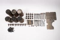 DB2: A collection of parts related to Aston Martin DB2. Including engine parts such as&nbsp;used Liners & Pistons, Head Bolts, Nuts, Sump Bolts, used valves, guides and springs and others.