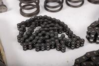 DB6: A collection of Aston Martin DB6 parts including a new pair of steering rack mounts, pair of electric cables for Selecta-Ride shock absorbers, as well as selection of used parts such as conrod nuts and bolts, valves, springs, collets, timing chains, - 5