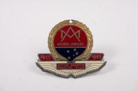 A.M.O.C: A brass ASTON MARTIN OWNERS CLUB, GOLDEN JUBILEE (1935 - 1985) badge by John D.Haynes. Numbered '11082'