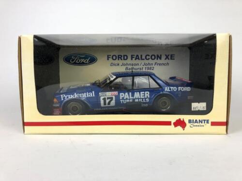 FORD: A 1:18 scale Ford Falcon XE by Biante Classics. As raced by Dick Johnson/John French Bathurst 1982