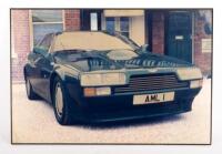 V8 VANTAGE ZAGATO: A rare Aston Martin V8 Vantage Zagato print on board, 51.5cm high, 76cm wide - 2