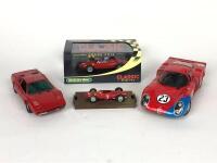 ALFA ROMEO/FERRARI: A group of Alfa Romeo and Ferrari models