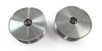 PULLEY: One pair of NOS pulleys. 2 groove aluminium. - 3