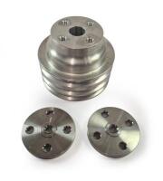 PULLEY WATER PUMP: One NOS Pulley water pump. 3 groove. Two spacers. Four mounting screws