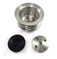 WATER PUMP PULLEY: One water pump pulley. 3 groove steel. - 2