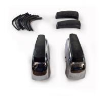 AMV8: One pair of rear bumper overriders. Two infill rubbers. Twelve bumper to overrider seals