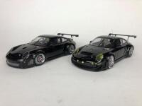 PORSCHE: Two Autoart Porsche 911 GT3 RSR scale models