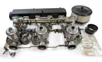 CARBURETTORS: Triple SU CARBURETTOR assembly including air box, air filter, joiner and some other mountings. Can suit DBS / DB6 / DB5 / DB4 Vantage.