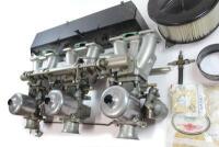 CARBURETTORS: Triple SU CARBURETTOR assembly including air box, air filter, joiner and some other mountings. Can suit DBS / DB6 / DB5 / DB4 Vantage. - 3