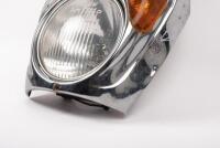 280SE: A circa 1969-70 Mercedes 280SE Bosch headlight and surround, chip in top lens & amber light and dent in chrome surround - 2