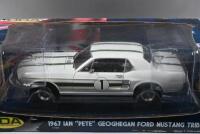 FORD: A LIMITED EDITION 1:18 scale DDA (GREENLIGHT collectibles) '1967 IAN "PETE" GEOGHEGAN FORD MUSTANG TRIBUTE' (50826). Numbered '0053' - 2