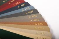 ASTON MARTIN: A rare circa 1974/75 Connolly Leather sample guide, with code details, relating to V8 and Lagonda. - 2