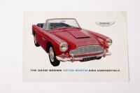 DB4 CONVERTIBLE: An original 1962 'THE DAVID BROWN ASTON MARTIN DB4 CONVERTIBLE' specification sales brochure