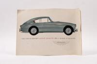 DB 2 - 4 Mk II: An original Aston Martin DB2 - 4 Mk II sales brochure with colour illustrations and model details. Specifications to rear