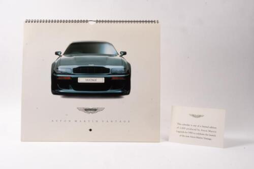 VANTAGE: A Limited Edition 1993 'ASTON MARTIN VANTAGE' calendar. 1 of 2000. Numbered '1741'