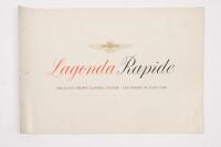 ASTON MARTIN LAGONDA: An original 1963 Aston Martin Lagonda sales brochure with model details and specifications