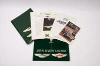 ASTON MARTIN LAGONDA: An ASTON MARTIN LAGONDA folder. Information Sheets & 1985 Aston Martin Lagonda sales brochure