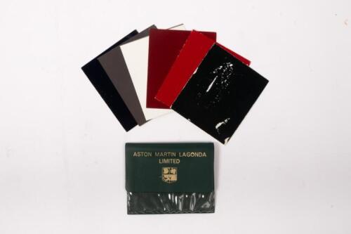ASTON MARTIN: AN ASTON MARTIN LAGONDA LIMITED colour swatch set. Circa 1973
