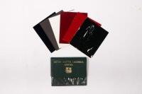 ASTON MARTIN: AN ASTON MARTIN LAGONDA LIMITED colour swatch set. Circa 1973