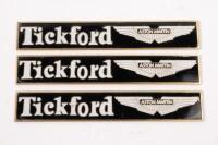 TICKFORD: Three Tickford Aston Martin badges