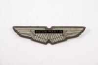 AM V8: An original, second hand silver ASTON MARTIN AM V8 bonnet, boot badge. Suitable for Aston Martin AM V8, DBS 1972 to 1989