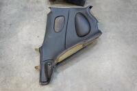 DB7: A pair of left and right side, circa late 1990s DB7 model, black leather interior quarter panel trims - 3