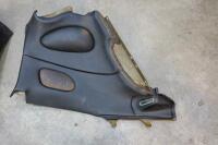 DB7: A pair of left and right side, circa late 1990s DB7 model, black leather interior quarter panel trims - 4