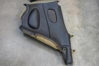 DB7: A pair of left and right side, circa late 1990s DB7 model, black leather interior quarter panel trims - 6