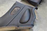 DB7: A pair of left and right side, circa late 1990s DB7 model, black leather interior quarter panel trims - 7