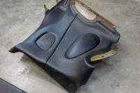 DB7: A pair of left and right side, circa late 1990s DB7 model, black leather interior quarter panel trims - 8