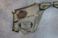 DB7: A pair of left and right side, circa late 1990s DB7 model, black leather interior quarter panel trims - 10