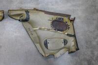 DB7: A pair of left and right side, circa late 1990s DB7 model, black leather interior quarter panel trims - 11