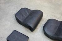 DB7: Six individual black leather seat pieces from a rear seat to suit a late 1990s DB7&nbsp;Vantage Sport model - 3