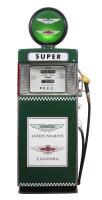 BOWSER: A 1960s Wayne 605 lit petrol bowser in Aston Martin livery [Cheltenham]