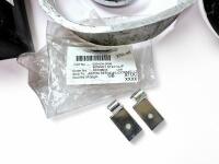 AMV8 PARTS SELECTION: Including two headlight buckets, arm rest ashtray, bonnet strut, safety belt sliders, fuse box cover, bonnet catch pin, two NOS bonnet stay clips, and two rear seat belt covers - 2