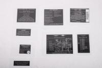 DB7: A group of eight under bonnet stickers to suit a late 1990s - early 2000s DB7 model