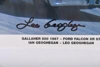 FALCON XR GT: A Special Edition PHASE THREE POSTERS colour picture on thick card of the Ford Falcon XR GT of Ian & Leo Geoghegan from the Gallaher 500, 1967. Leo Geoghegan signature - 2