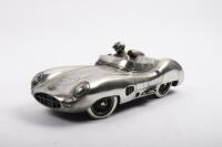 DBR1: A Compulsion Gallery pewter large Aston Martin DBR1 model as driven at 1959 Le Mans, 29cm long