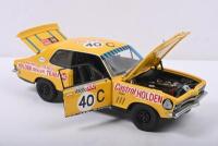 LC TORANA: A Limited Edition 1:18 scale Autoart Holden LC Torana GTR XU-1 as raced by Peter Brock/Bob Morris in the 1970 Hardie-Ferodo 500. With CoA numbered 3776/5004 - 2